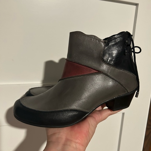 Aetrex Color Block Leather Booties Size 7 - Picture 4 of 11
